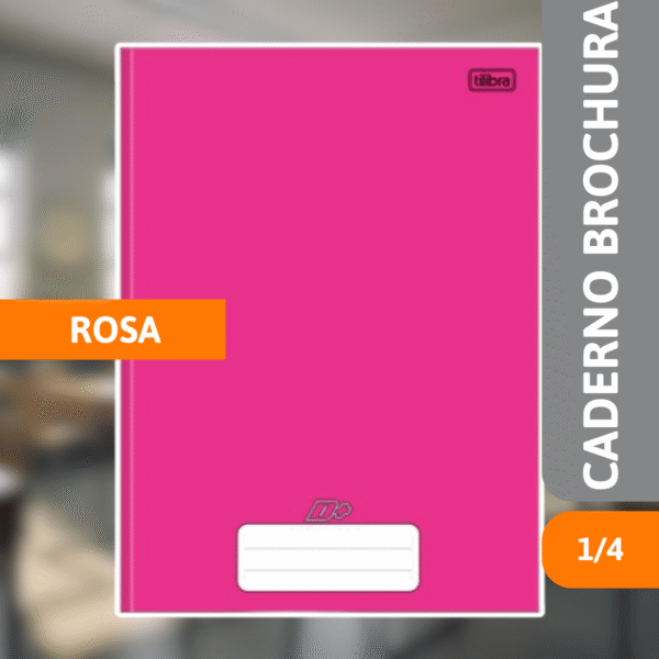 Caderno Brochura Capa Dura 1/4 48 Fls D+ Rs - TILIBRA - Imagem 2