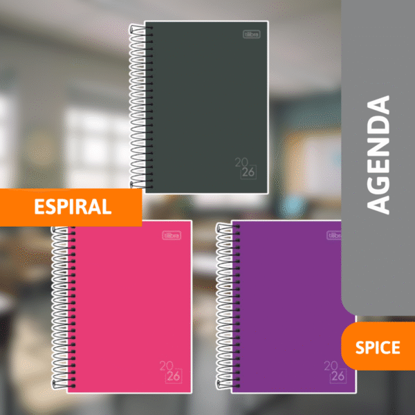 Agenda Espiral Spice Cores - TILIBRA - Imagem 2
