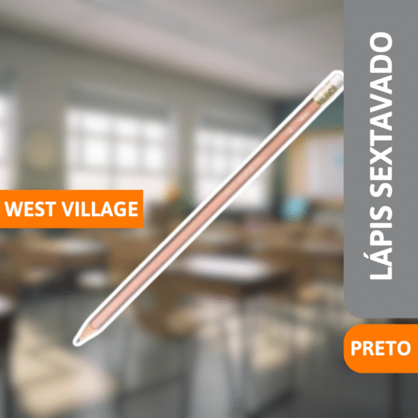 Lápis Preto Sextavado West Village - TILIBRA - Imagem 2