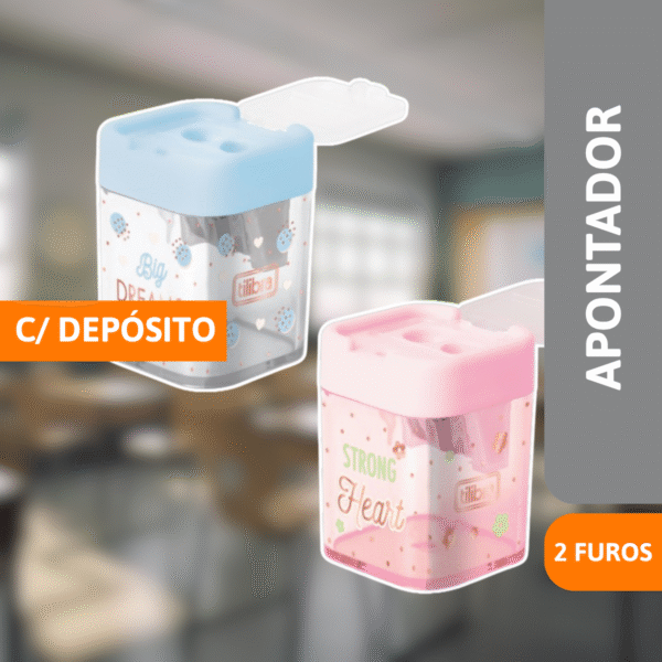 Apontador 2 Furos C/ Depósito Soho - TILIBRA - Imagem 2