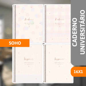 Caderno Universitário Capa Dura 16x1 256Fls Soho - TILIBRA