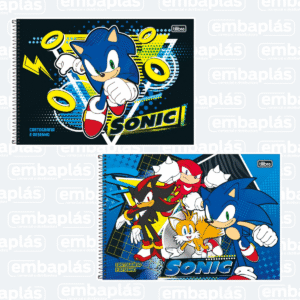 Caderno Cartografia Capa Dura 80Fls Sonic - TILIBRA