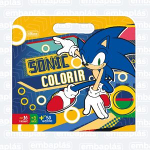 Livro Colorir Maleta Sonic - TILIBRA