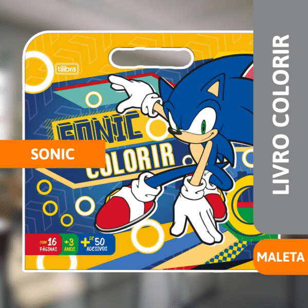 Livro Colorir Maleta Sonic - TILIBRA - Imagem 2