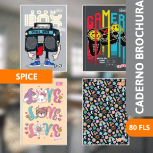 Caderno Brochura Capa Dura 80 Fls Spice - TILIBRA