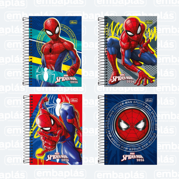 Agenda Espiral Spider Man - TILIBRA