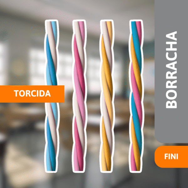 Borracha Torcida Fini - LEONORA - Imagem 2