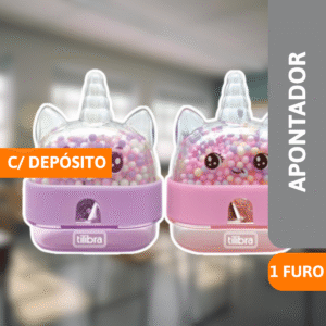 Apontador 1 Furo C/ Depósito Unicornio - TILIBRA
