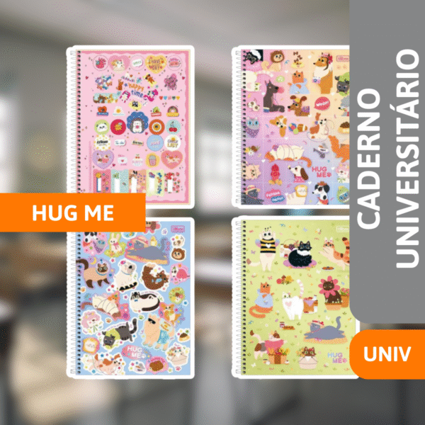 Caderno Universitário Capa Dura 20x1 320Fls Hug Me - TILIBRA - Imagem 2
