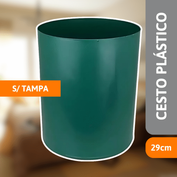 Cesto Plástico 29cm S/ Tampa - JSN - Imagem 2