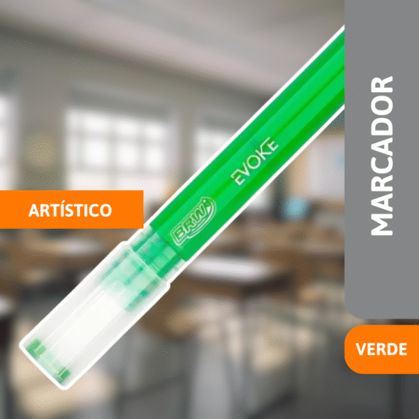 Marcador Artístico Evoke Acrylic Verde - BRW - Imagem 2