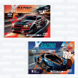 Caderno Cartografia Capa Dura 80 Fls X-Racing - TILIBRA