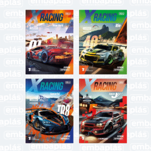 Caderno Brochura Capa Dura 80 X-Racing - TILIBRA