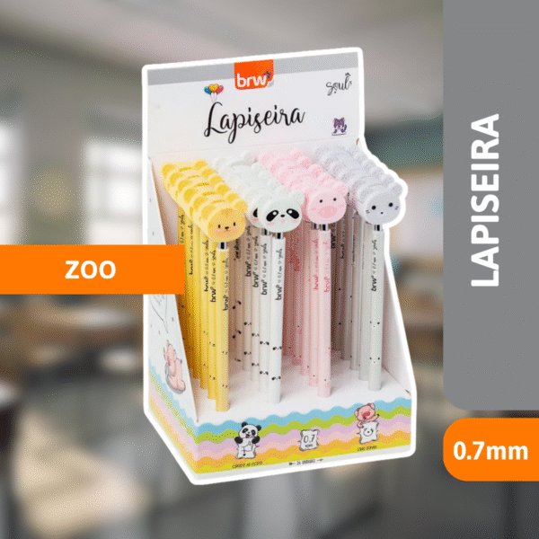 Lapiseira Plástica Zoo 0.7mm - BRW - Imagem 2