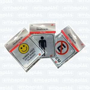 Placa De Sinalização Alumínio 12x12 - VMP