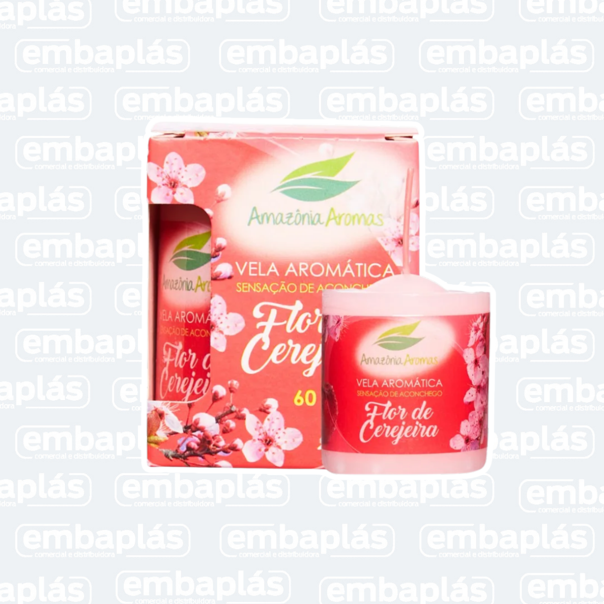 Vela Perfumada 60g Flor De Cerejeira - AMAZÔNIA