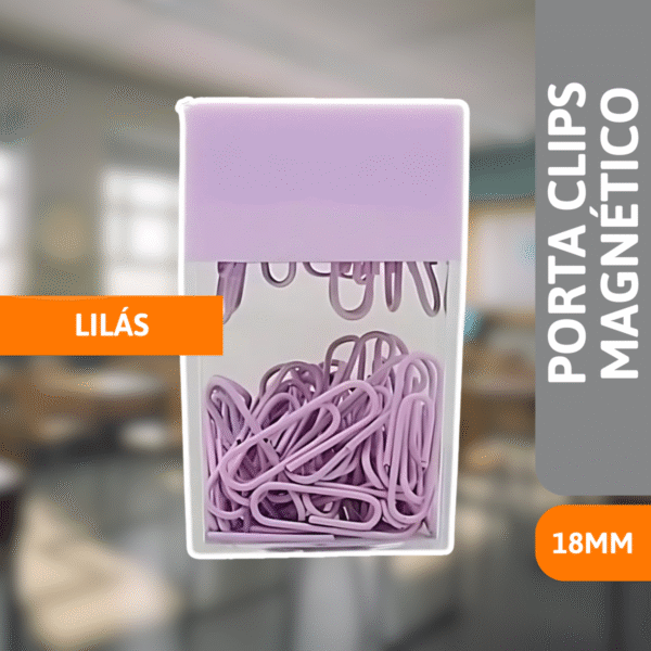 Porta Clips Magnético 18mm Lilás - VMP - Imagem 2