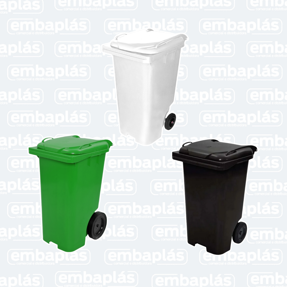Contentor C/ Rodas 240 Litros - JSN