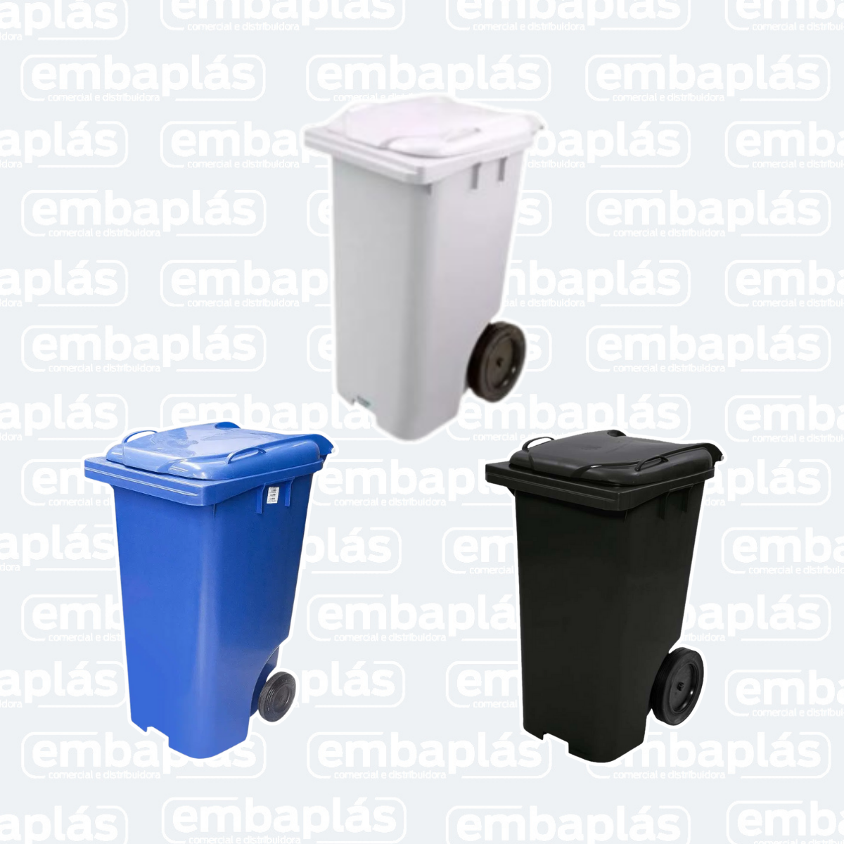 Contentor C/ Rodas 240 Litros - JSN