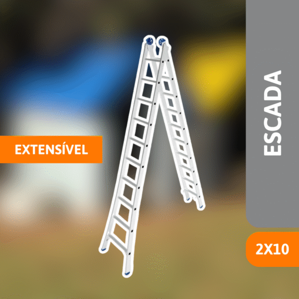 Escada Extensível 2x10 - MOR - Imagem 2