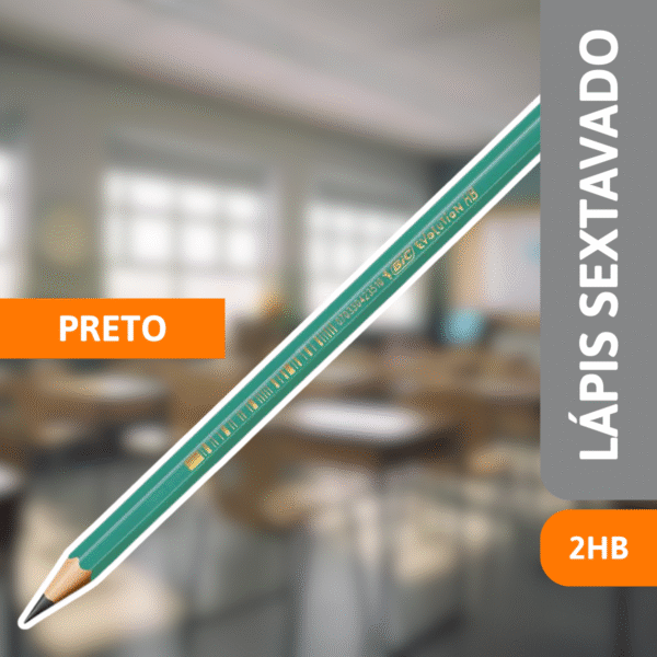 Lápis Preto Sextavado Evolution 2HB - BIC - Imagem 2