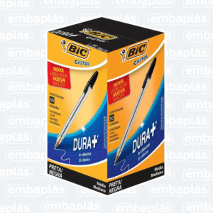 Caneta Esferográfica Cristal Preta C/ 50 Un - BIC