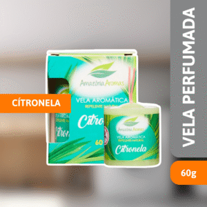Vela Perfumada 60g Citronela - AMAZÔNIA
