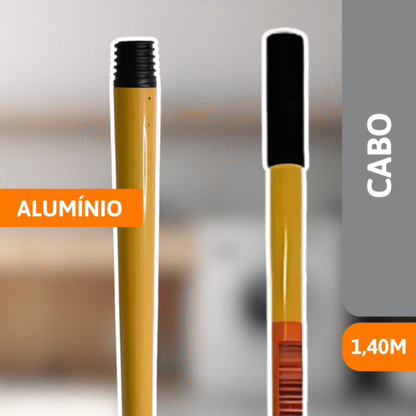 Cabo De Alumínio 1,40 M Amarelo - SANCHES - Imagem 2