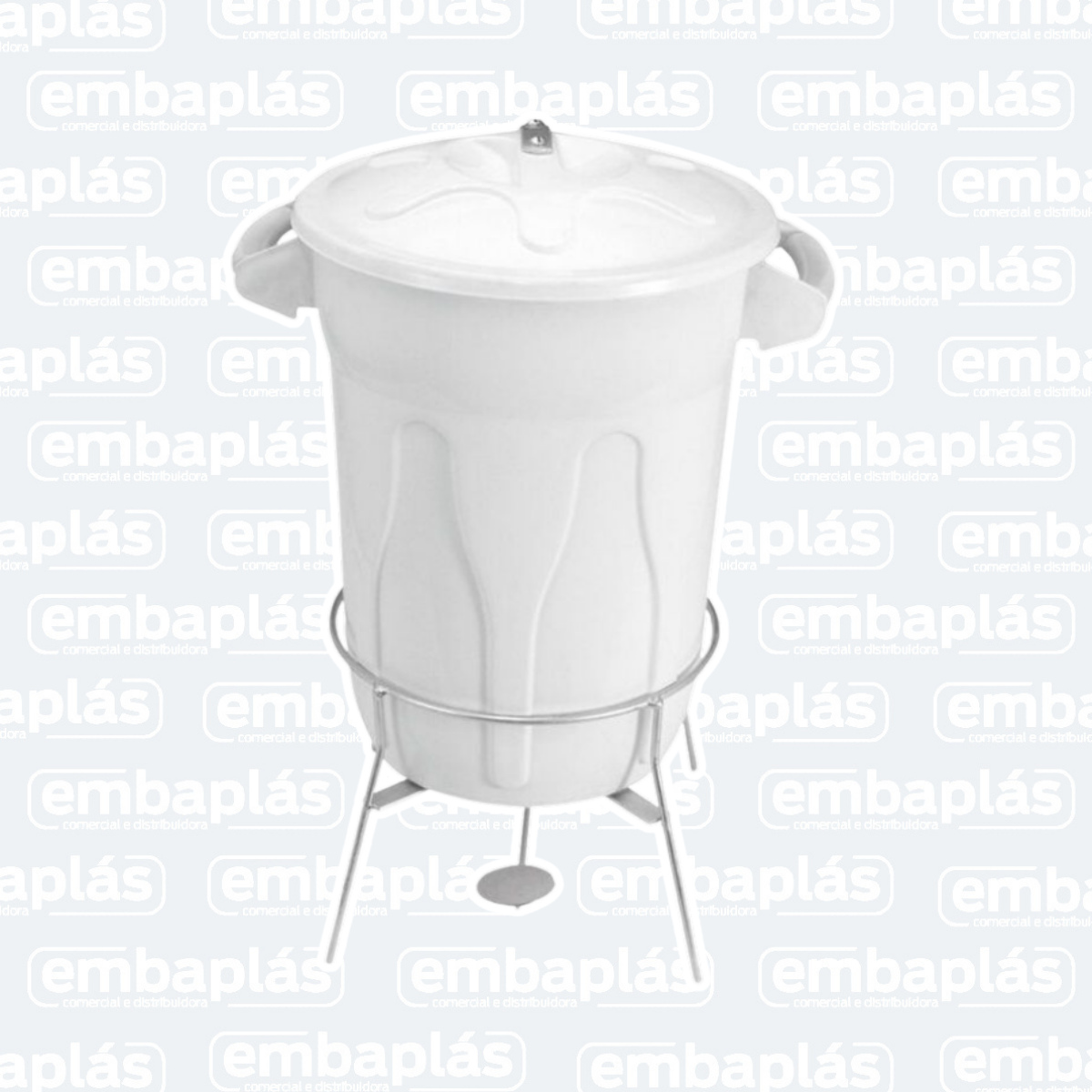 Lixeira C/ Armação E Pedal Em Aço 20 Litros - JSN