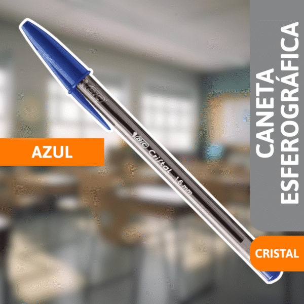 Caneta Esferográfica Cristal 1.6 Azul - BIC - Imagem 2