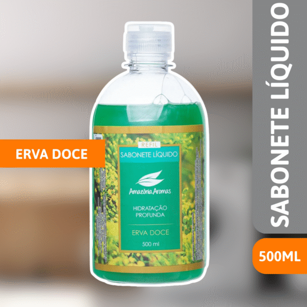 Sabonete Líquido 500ml Erva Doce - AMAZÔNIA - Imagem 2