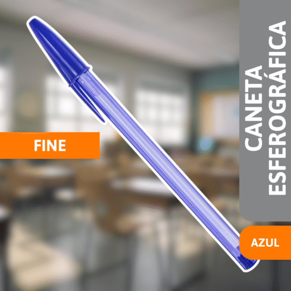 Caneta Esferográfica Cristal Fashion Fine Azul - BIC - Imagem 2