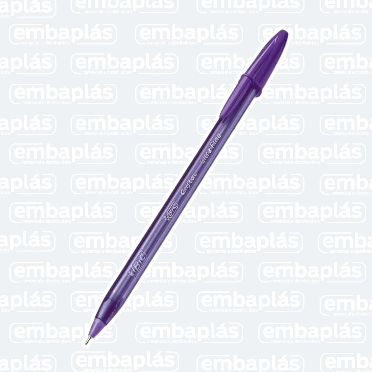 Caneta Esferográfica Cristal Fashion Fine Roxa - BIC