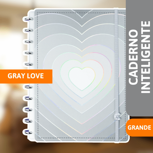 Caderno Inteligente Grey Love - NOVITATE - Imagem 2