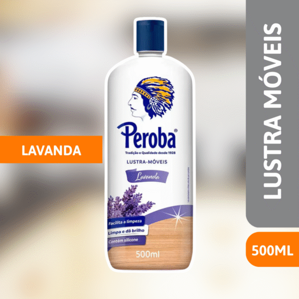 Lustra Móveis 500ml Lavanda Peroba - KING - Imagem 2