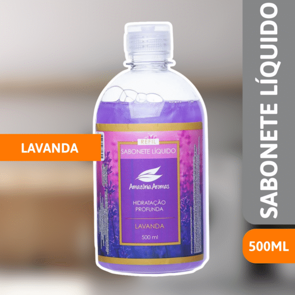 Sabonete Líquido 500ml Lavanda - AMAZÔNIA - Imagem 2