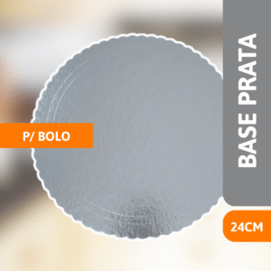 Base Para Bolo Prata 24cm - VMP