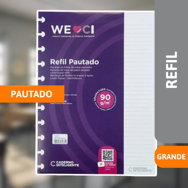 Refil Pautado Grande - NOVITATE - Imagem 2