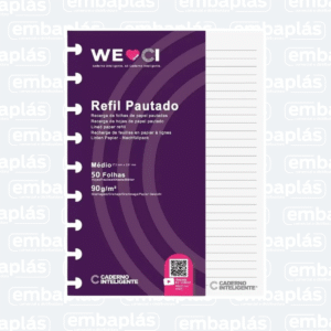 Refil Pautado Médio - NOVITATE