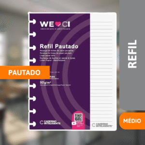 Refil Pautado Médio - NOVITATE