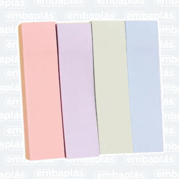 Bloco Para Recado Adesivo 75x75mm Tiras Color - VMP