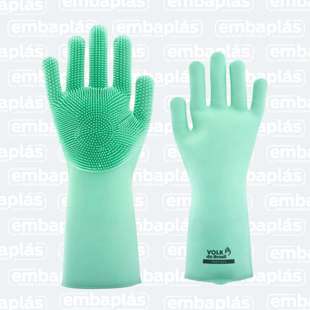 Luva Multi Clean Verde Tamanho G - VOLK
