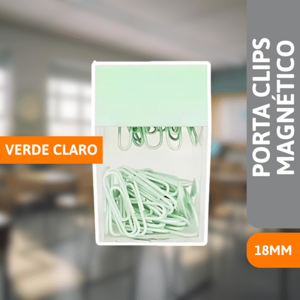 Porta Clips Magnético 18mm Verde Claro - VMP - Imagem 2