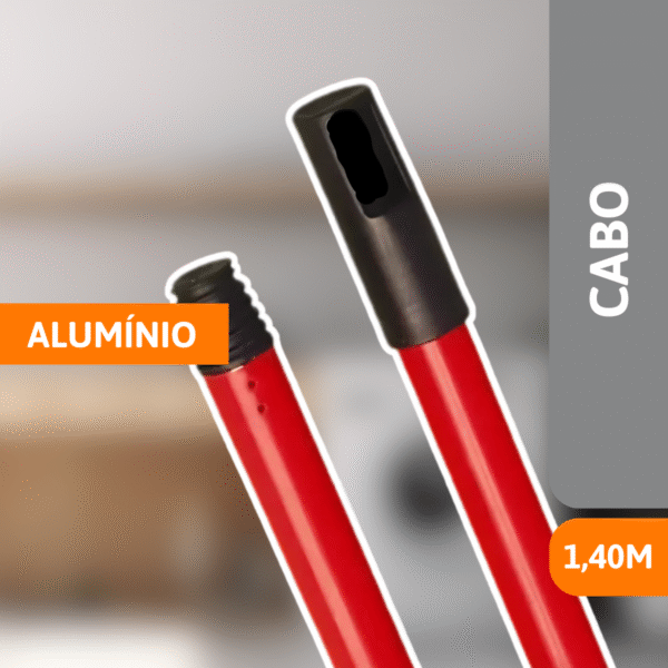 Cabo De Alumínio 1,40 M Vermelho - SANCHES - Imagem 2