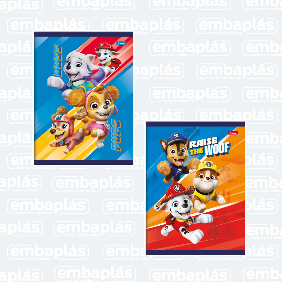 Caderno Brochurão Capa Dura 48 Folhas Patrulha Canina - FORONI