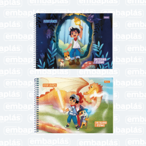 Caderno Cartografia Capa Dura 80 Folhas Aventurinos - FORONI