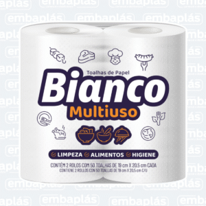 Papel Toalha C/ 2 Bobinas Bianco - MILI