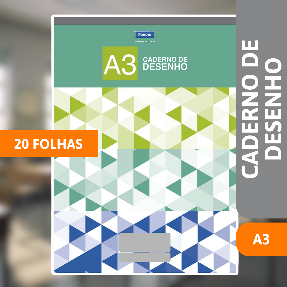 Bloco Para Desenho A3 150g C/ 20 Folhas - FORONI - Imagem 2