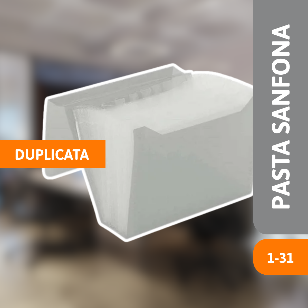 Pasta Sanfonada Duplicata 1-31 Cristal - ACP - Imagem 2