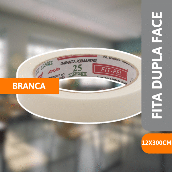 Fita Dupla Face 12mm x 30M - FIT PEL - Imagem 2